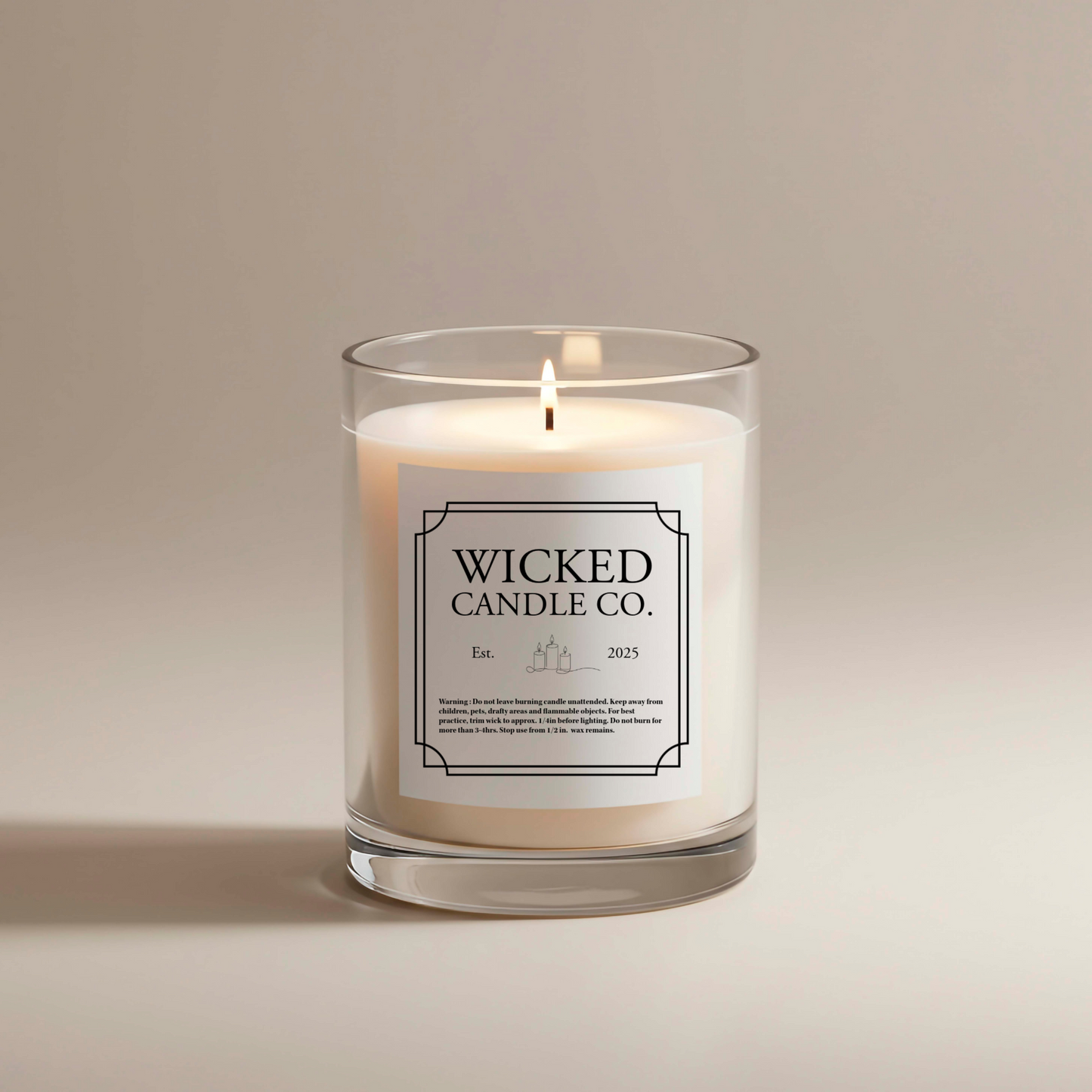 Wicked Unscented Soy Blend Candle